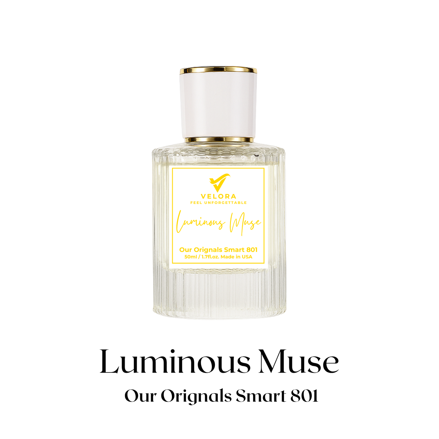 Velora Luminous Muse – Smart 801 Eau de Parfum for Men | 50ml Premium Bottle | Long Lasting up to 10 Hours