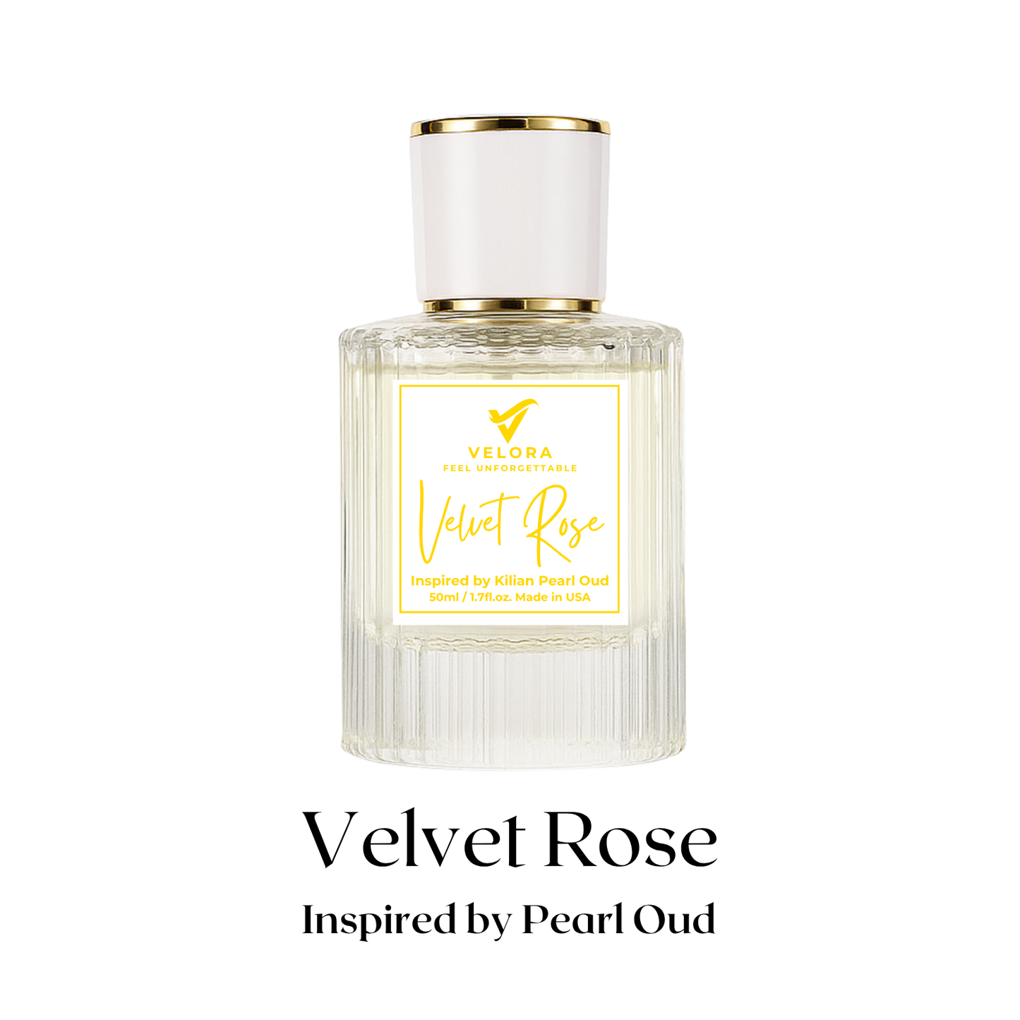 Velora Velvet Rose – Unisex Perfume 50ml | Long Lasting Eau de Parfum Inspired by Kilian Pearl Oud