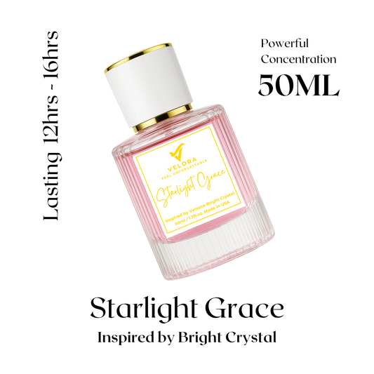 Velora Starlight Grace – Women’s Perfume 50ml | Long Lasting Eau de Parfum Inspired by Bright Crystal