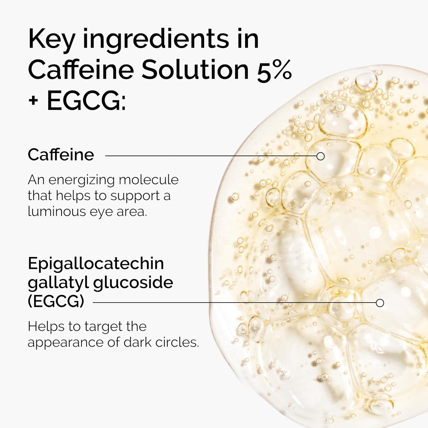 Ordinary Caffeine Solution 5% + EGCG – Depuffing Eye Serum for Dark Circles & Tired Eyes