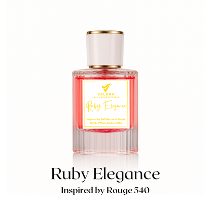 Velora Ruby Elegance – Women’s Perfume 50ml | Long Lasting Eau de Parfum Inspired by Rouge 540