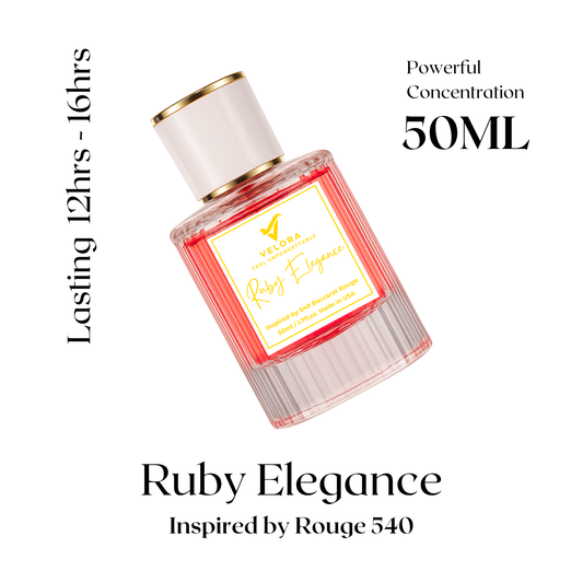 Velora Ruby Elegance – Women’s Perfume 50ml | Long Lasting Eau de Parfum Inspired by Rouge 540
