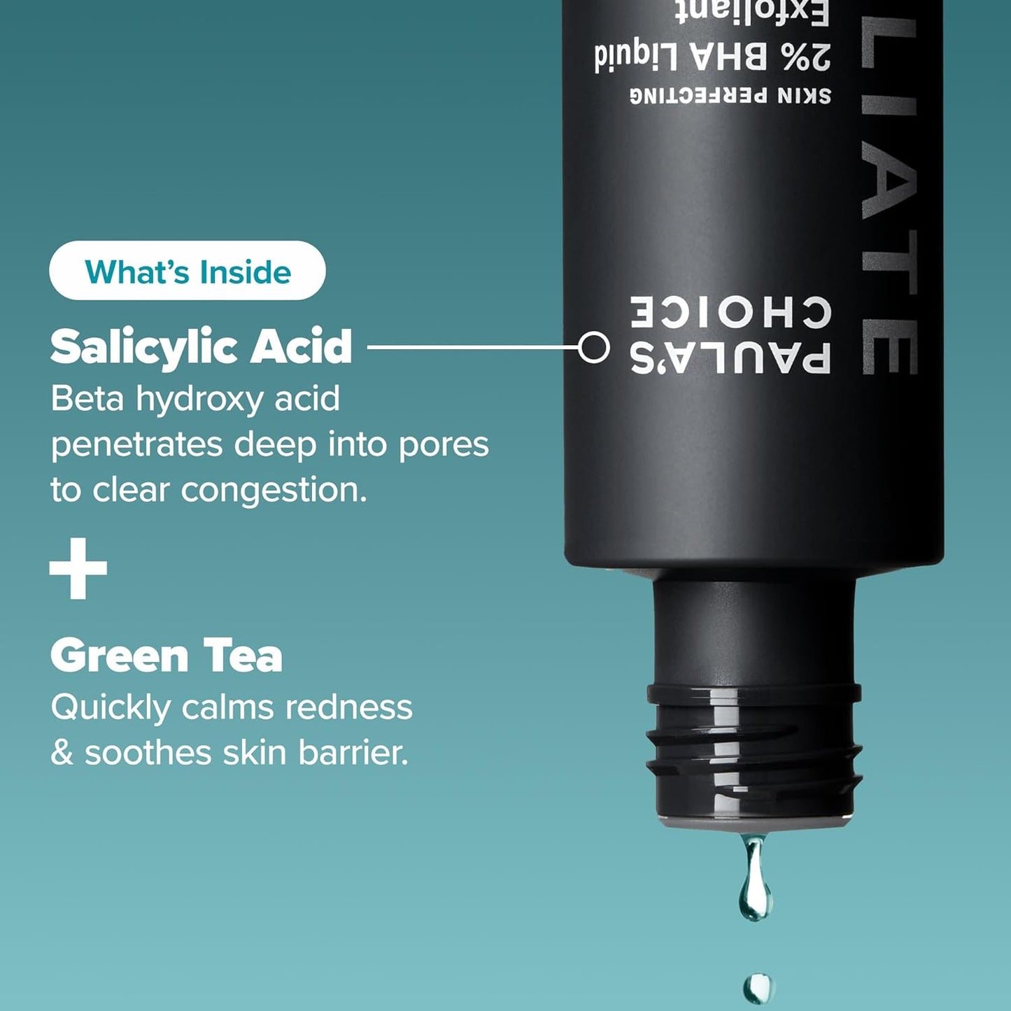 Paula's Choice SKIN PERFECTING 2% BHA Liquid Exfoliant – Salicylic Acid Facial Exfoliator for Pores, Wrinkles & Blackheads – Fragrance-Free