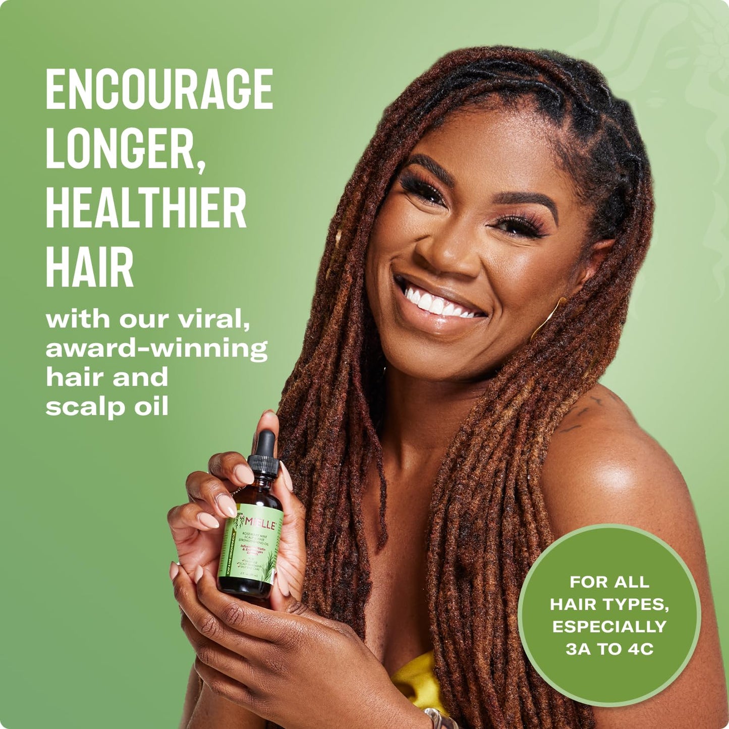 Mielle Organics Rosemary & Mint Hair Oil – Split Ends & Dry Scalp Treatment with Biotin & Essential Oils (2 fl oz)